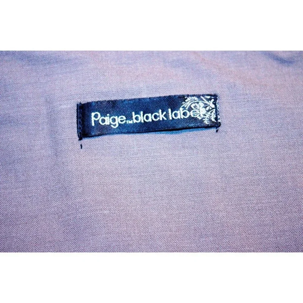 PAIGE Black Label VEST Metal CADOGEN Wool Blend Top ( L ) - Picture 4 of 4